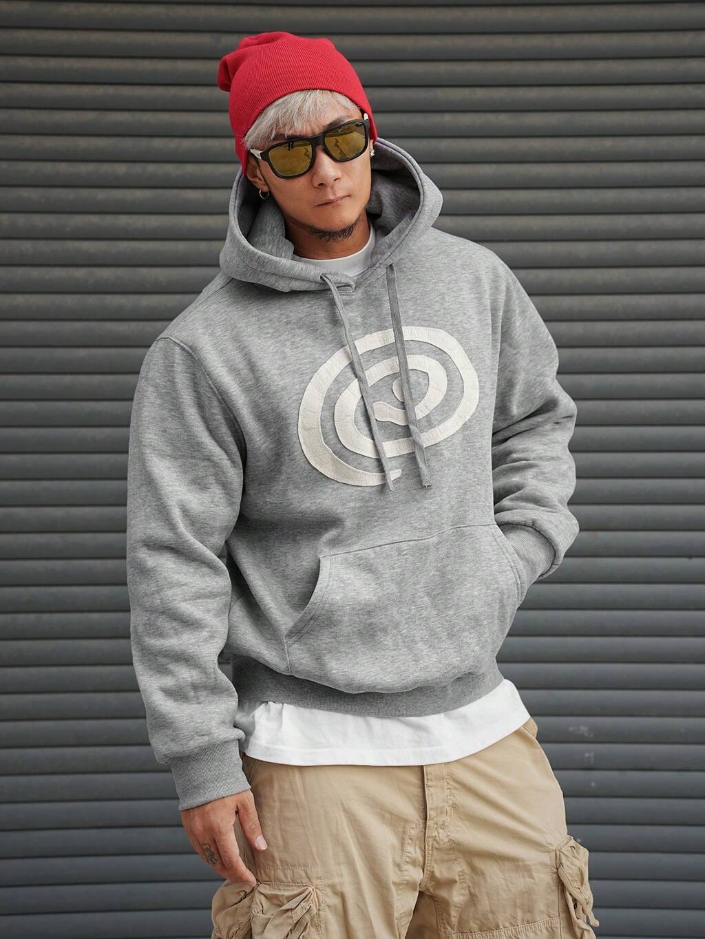Men's Long Sleeve Pocket Hoodie, Casual And Minimalist For Daily Wear,Fall Clothes