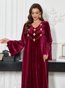 Al Najma Vestido casual, sencillo y elegante estilo árabe para mujer, apto para uso diario