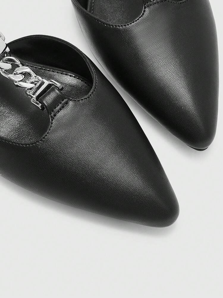CUCCOO BIZCHIC Women Solid Color Pointed Toe Elegant Commuter Flat Shoes Spring Shoes Spring Break Easter