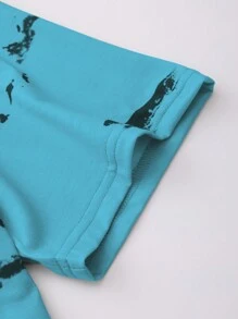 Manfinity Homme Men's Simple Fashion Casual T-Shirt, Everyday Wear - Blue - View 5