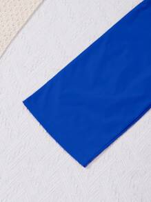 Elladie kids Tween Girl 红色优雅吊带连体裤，圣诞节 - 藍色 - 查看 4