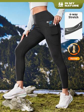 In My Nature In My Nature Damen Outdoor Hose mit hoher Dehnbarkeit, weicher Haptik und thermischer Fütterung für Camping, Wandern und Pendeln, Wintermode für Damen