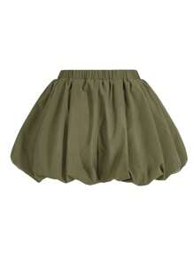 COSMINA Casual veelzijdige effenkleurige peplum shorts met bloemenmotief
