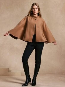 Calvaya Women's Solid Waist Belt Jacket, Stylish For Autumn/Winter