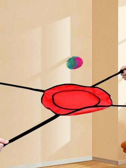 1PC Random Color Outdoor Fun And Sports Family Toy Two-Player Interactive Toss And Catch Ball Game Sensory Play Toys Decoration,Girls Toys