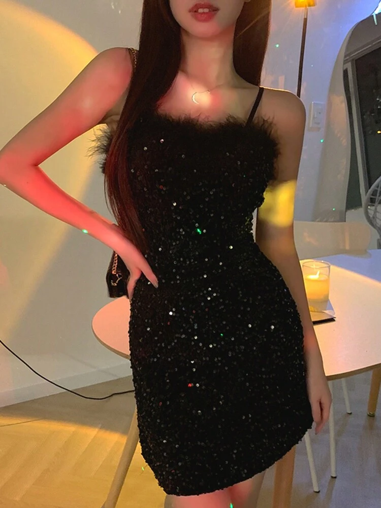 Women's Short Sequin Ruched Bodycon Mini Dress Prom Dress Party Women Club Outfit Homecoming Dresses Luxury,New Year,Christmas Sexy Dress Carnival Sparkly Dress Cocktail Dress