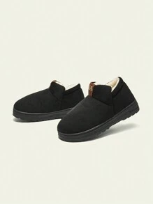 Cuccoo 女式黑色保暖内衬休闲平底家居拖鞋 - 黑色 - 查看 9