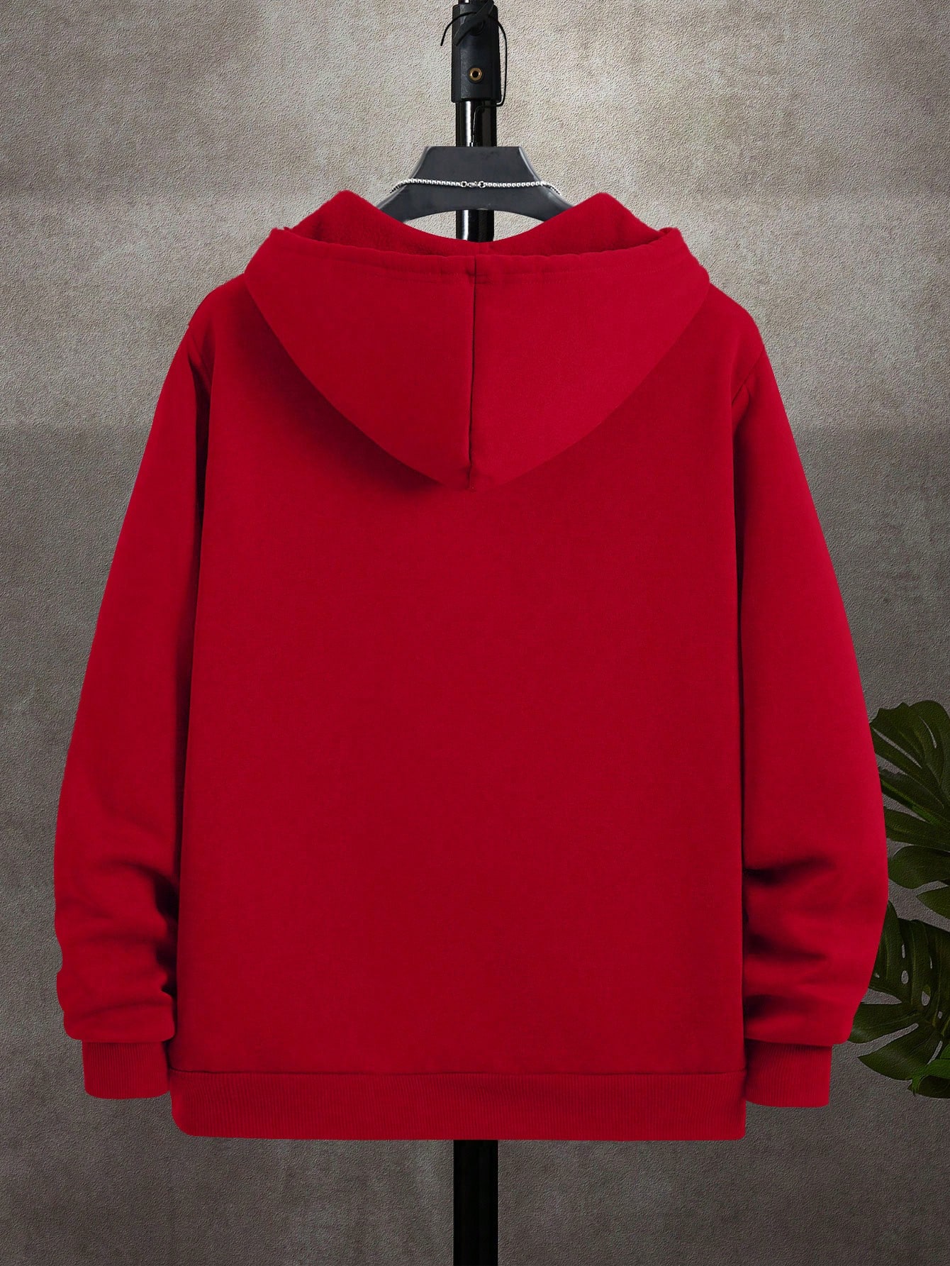 Manfinity Dauomo Men Plain Color With Pockets Hooded Zip Up Long Sleeve Sweatshirt Sweatshirt