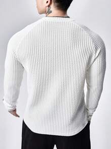 Gym Rark Men's Casual Minimalist Bull Head Print Sports Long Sleeve T-Shirt - White - View 2