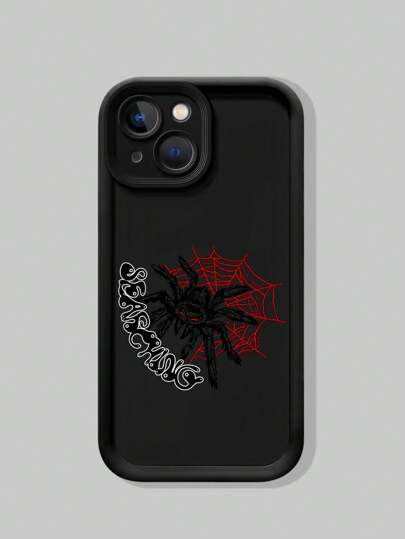 Pahlevi 1pc Black Spider Designer Pahlevi Phone Case Compatible With IPhone, Halloween