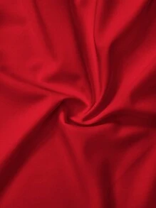 Slaydiva Plus Size Summer Casual Vacation Round Neck Five-Quarter Sleeves Lantern Cuffs A Swing Baby Dress White Woven Plain Mini Dress Women's Dress-A