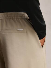 AKNOTIC Business Casual Quần ống đứng dệt rộng rãi cho nam, thích hợp mặc hàng ngày, quần dài kaki rộng thùng thình đơn giản, dành tặng chồng, quà tặng bạn trai - Màu Khaki - Xem 6
