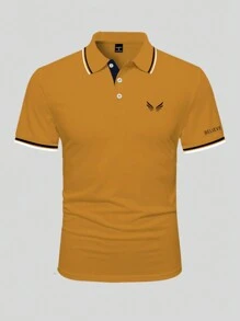 Manfinity Homme Áo Polo Nam, Thường Ngày Và Thời Trang Cho Mặc Hàng Ngày - Màu vàng - Xem 5