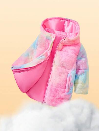 Girls Toddler Thick Fleece 3D Ear Hoodie Jacket, Colorful Cute & Cool Stylish, Warm And Comfortable For Winter Sports & Casual Everyday Wear
