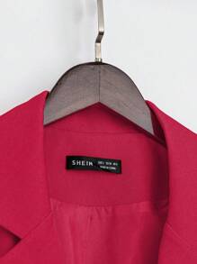 SHEIN Clasi Conjunto de traje de mujer con blazer y falda plisada