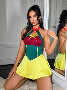 SHEIN Women's Princess Role Play Costume Necklace, Color Block Design - Multicolor - View 3