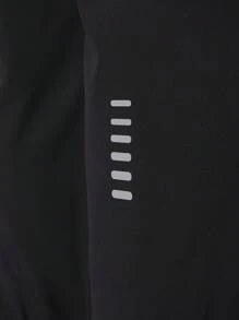 Manfinity Sport Corelite Boyfriend Style Men's Letter Print Drawstring Waist Casual Loose Sport Pants