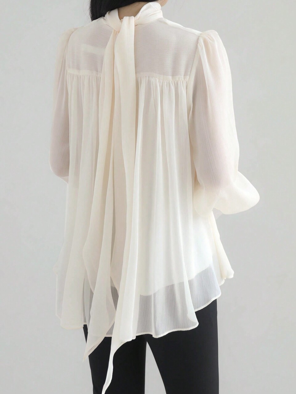 Women's Minimalist High Neck Long Sleeve Top, Casual Everyday Wear,Back To School Clothes