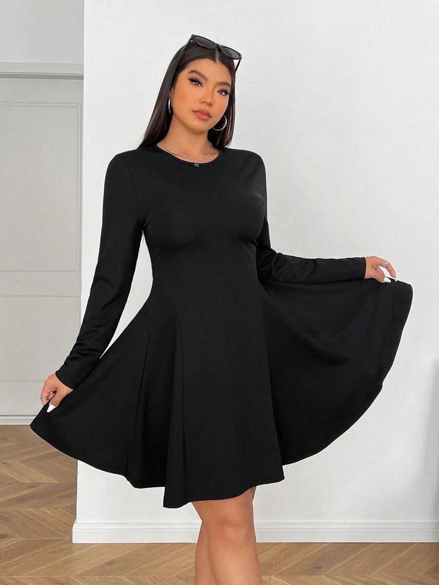 black wide leg dress pants for women Women's Tall Pleated Abstract Black White Pattern Size:34 Sale Mini Dress
