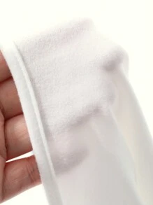 DAZY Camiseta básica de manga larga de unicolor, casual para otoño/invierno
