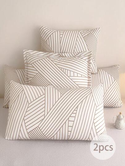 2 件最便宜的柔软超细纤维枕套 - 枕套，防过敏透气枕套，大号长款标准大号双人床单人床双人床特大号双人床、身体床、欧式床和方形床，适合所有季节床上用品套装