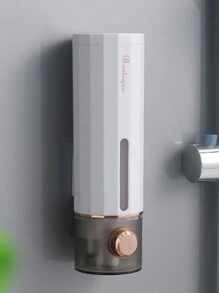 优质免钻壁挂式皂液器 - 可再填充泵瓶，适用于液体洗手液、沐浴露和洗发水 | 带粘性安装的豪华浴室收纳盒，夏季家居装饰必备 - 彩色 - 查看 5