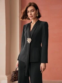 MOTF PREMIUM Blazer mit maßgeschneiderten Metallelementen