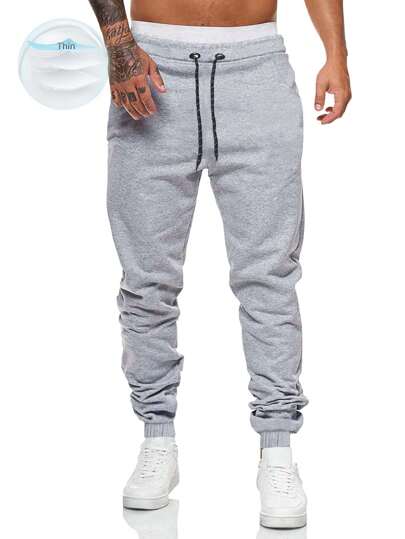 Prep Men Grey Drawstring Sweatpants