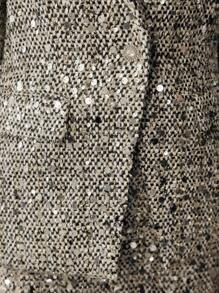 MOTF PREMIUM CONTRAST SEQUIN STRUCTURED BLAZER - Grey - View 3