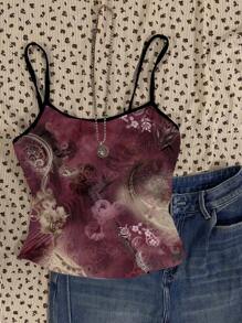 Attitoon Women Casual Retro Rib Knit Cami Tank Top, Sexy - Multicolor - View 5