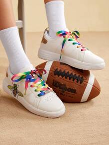 CUCCOO EASI 新款时尚女式白色运动鞋，休闲轻便训练学校学生鞋运动鞋