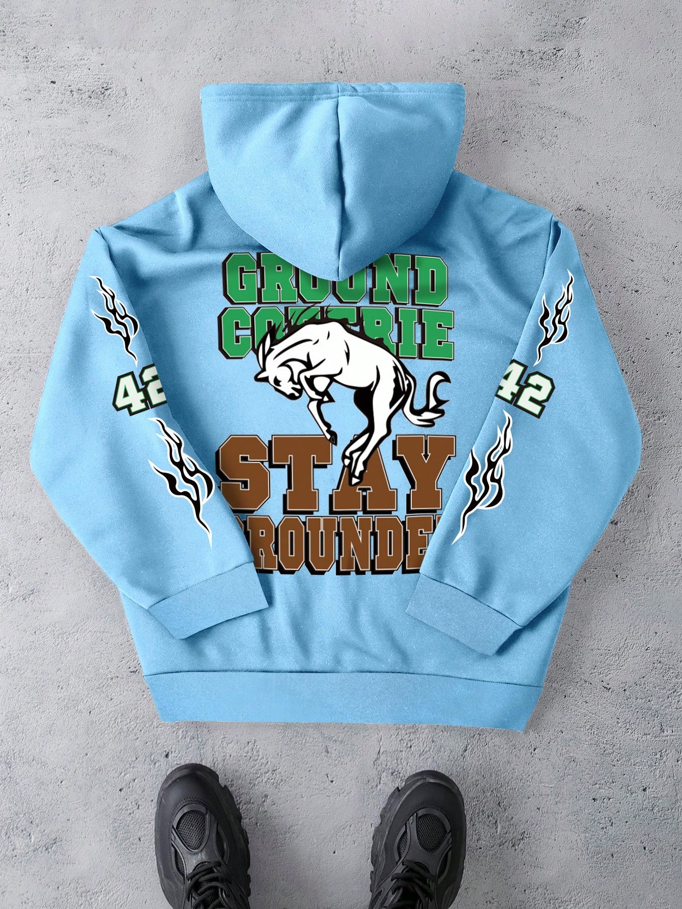 Manfinity Dauomo Men's Simple Fashion Casual Sweatshirt Sweatshirt, Everyday Wear