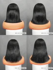 ALL READY WIG Wear & Go 9*6 Glueless Straight Transparent Lace Human Hair Wigs Lace Closure Natural Black Color Wig Pre Plucked Hairline Bleaching Knots 180% Density 8-30 Inch For Women