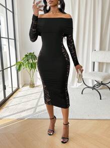 SHEIN Lady Vestidos elegantes para damas para fiestas de oficina en primavera, verano, otoño e invierno, Año Nuevo