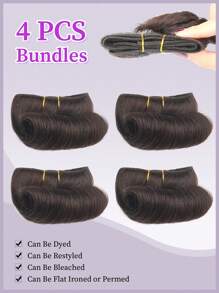 4 件散波浪人发束 处女发接发 健康 4 束真人双纬接发 2# 颜色 适合女士