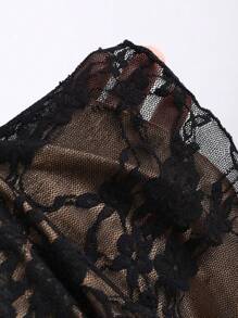 Sweetra Top à manches longues, col carré, nœud papillon en dentelle sexy pour femmes, tenue décontractée Y2K