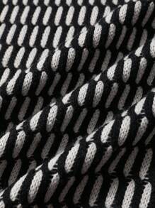 Chillumni Áo len cổ tròn họa tiết hình học thường ngày cho nam, Thu/Đông - Nhiều màu - Xem 3