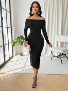 SHEIN Lady Vestidos elegantes para damas para fiestas de oficina en primavera, verano, otoño e invierno, Año Nuevo