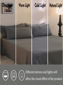 1 件深灰色枕套，可洗，无填充物 - 深灰色 - 查看 4