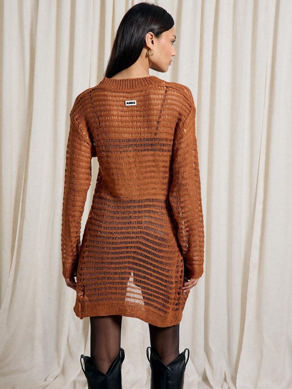 AiiRZ Oversized Longline Open Knit Cardigan With Buttons