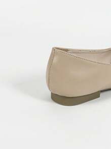 CUCCOO DOLLMOD Color Block Bow Decor Elegant Sweet Fashion Flat Shoes Spring Shoes Spring Break Easter - Apricot - View 6