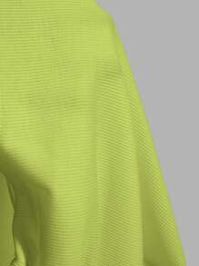 Slaydiva 2024 Summer Knitted Ribbed Sleeveless Cropped Top, Plain Color - Green - View 5