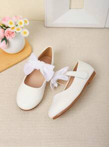 Pretty Girls' Flat Campus Casual Shoes, Spring/Autumn - White - View 4