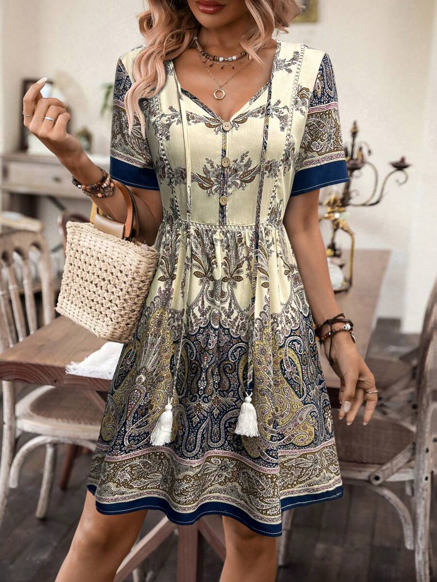 EMERY ROSE 休闲日常短袖简约时尚连衣裙