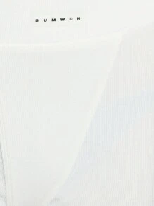 SUMWON WOMEN Ribbed High Waist Boxer Shorts Booty Shorts Fitted Lounge Athleisure Training Running Biker Shorts - White - View 5