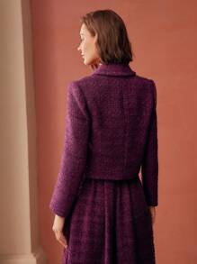 MOTF PREMIUM WOOL TWEED BOXY BLAZER