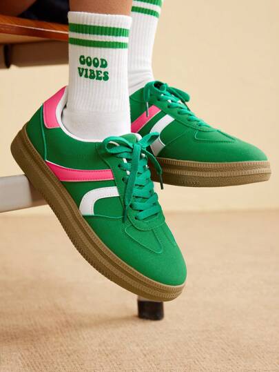 CUCCOO EASI Women's Creative Fashion Personalized Street Style Retro Platform Sneakers Shoes For Women Sneakers Spring Shoes Easter Tainers