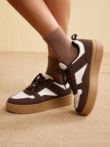 CUCCOO EASI New Leopard Print Chunky Sneakers, Women Thick Sole Casual Sneakers Shoes For Women Sneakers Trainers
