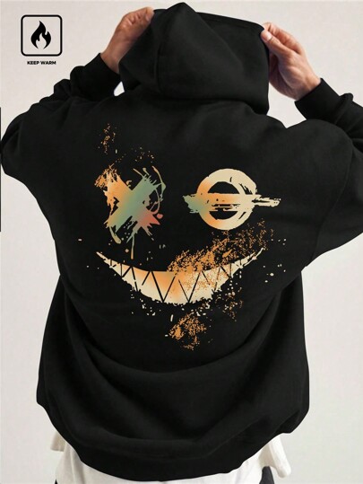 هودي رسوم كرتونية للرجال، ألوان متعددة، أكمام طويلة، كاجوال، هدية للصديق، هوديز رسومات سوداء، هوديز مصممة، خريف وشتاء