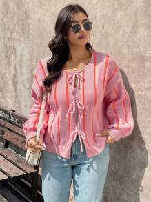 SHEIN LUNE Plus Size Women's Autumn Winter Casual Warm Home Comfortable Soft Sequin Spliced Shiny Christmas Party Gathering Cardigan Outerwearbusiness Casual Woman,Holiday Outfits,Country Tops